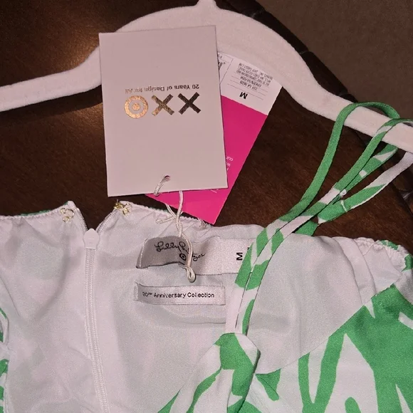 Lilly Pulitzer Vibrant Green and White Jumpsuit - Picture 6 of 7